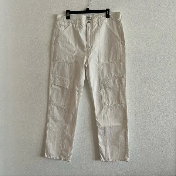 AGOLDE Cooper Relaxed Straight Cargo Jeans‎ White NWOT - Picture 7 of 11